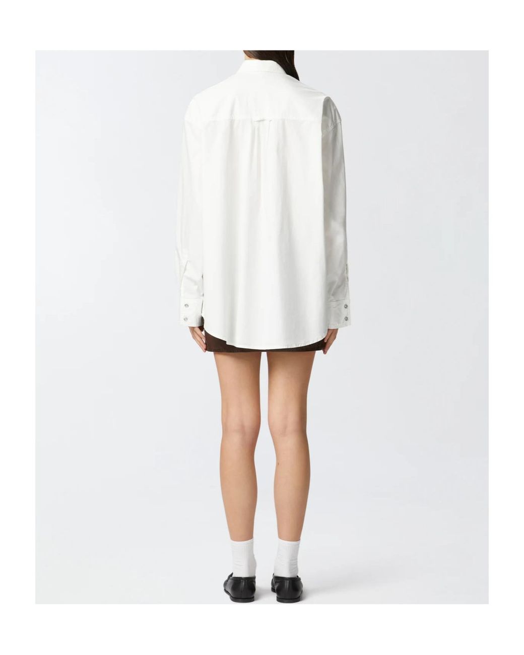 Pinko White Pocket Zipped Shirt
