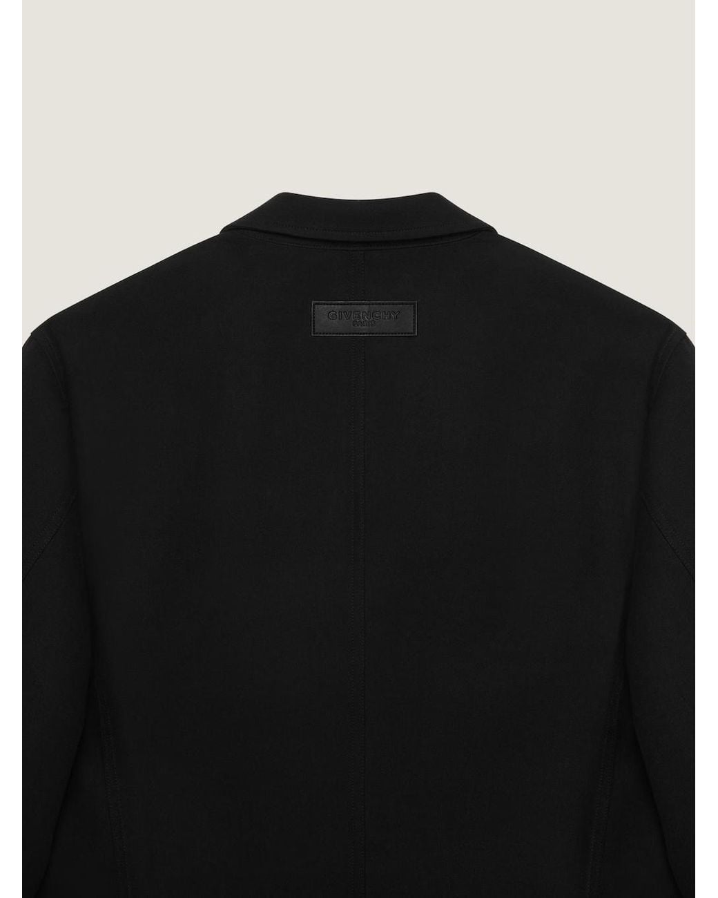 Givenchy Black Single-Breasted Deconstructed Jacket for men