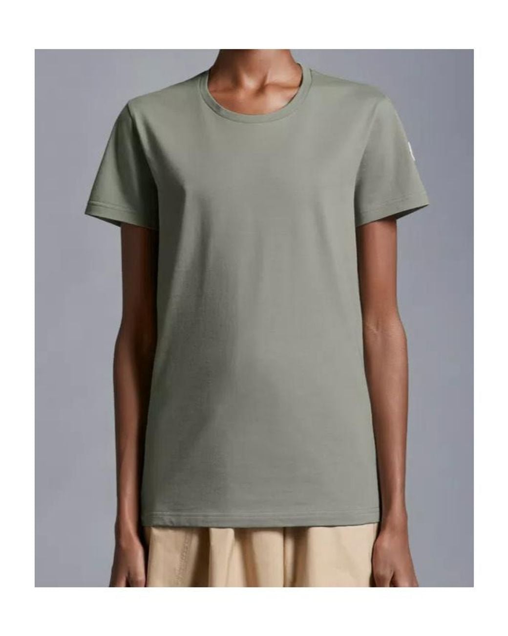 Moncler Gray Crewneck Short-Sleeved T-Shirt