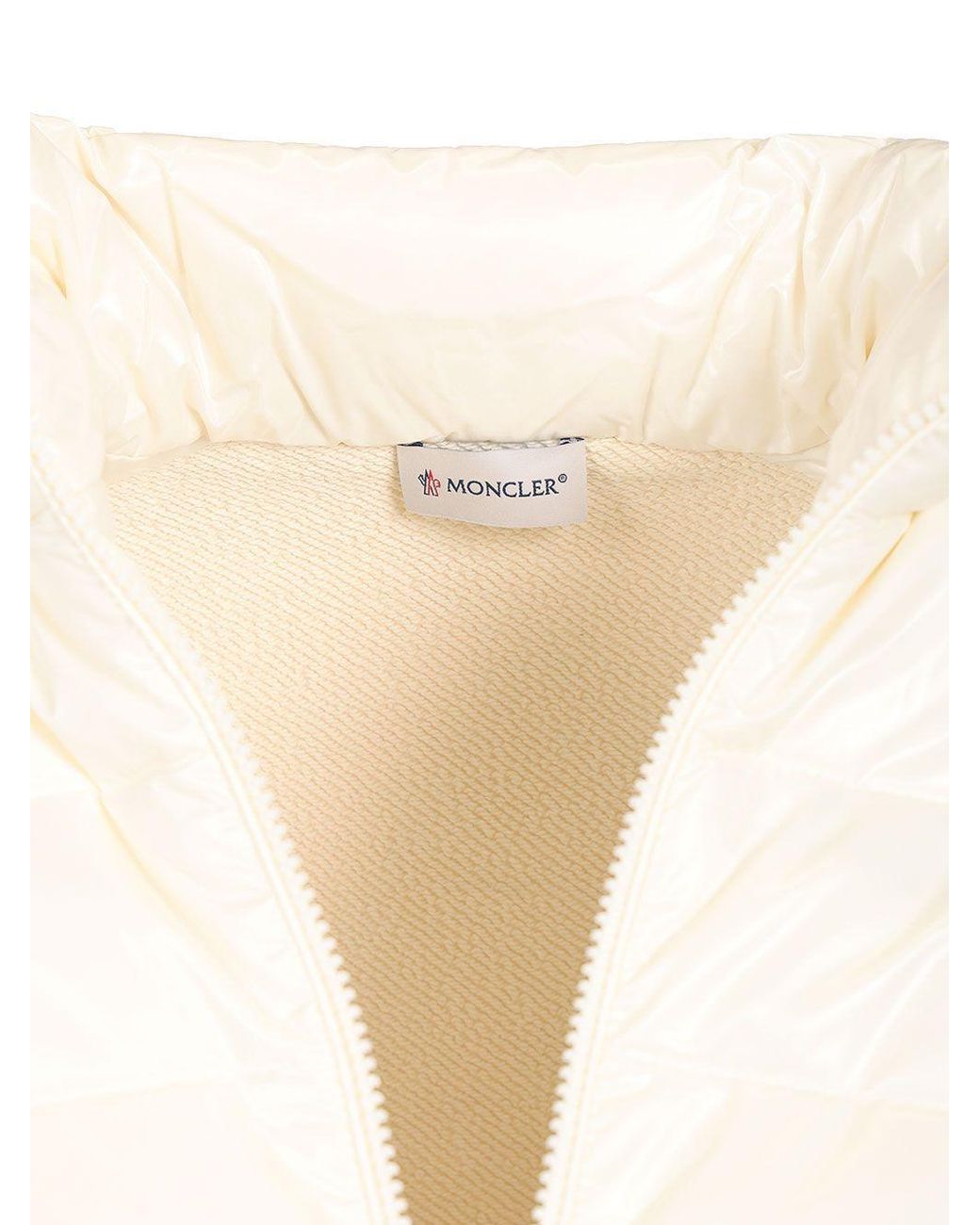 Moncler White Zip-Up Sweatshirt