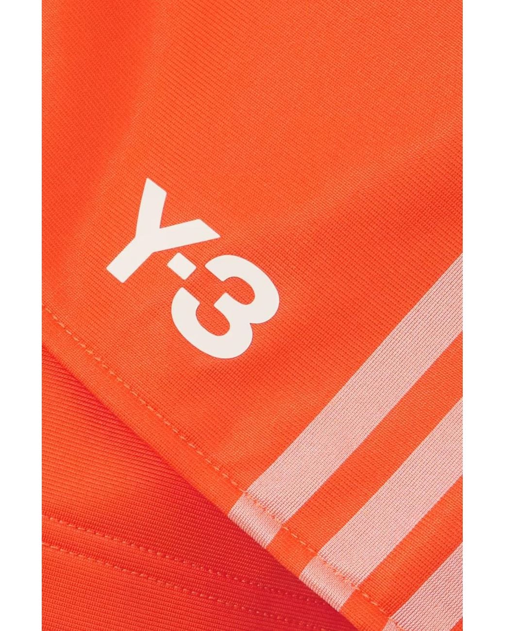 Adidas Originals Orange Y-3 Firebird Striped Knitted Shorts