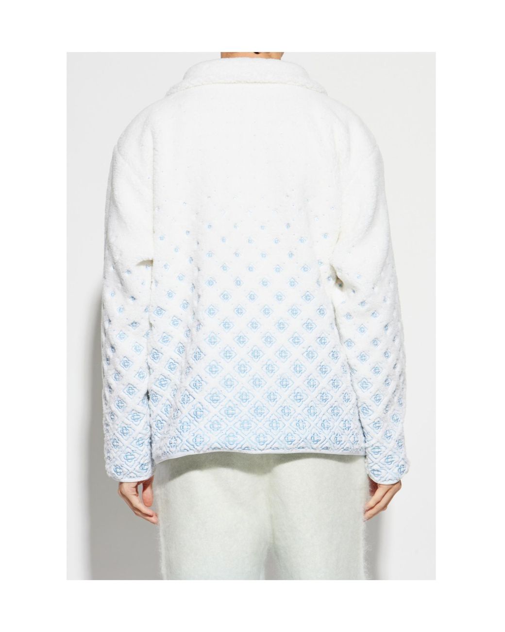Casablanca Blue Alphabet Hoodie for men