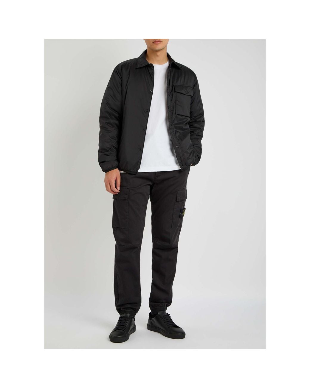 Moncler Black Light And Warm Coat for men
