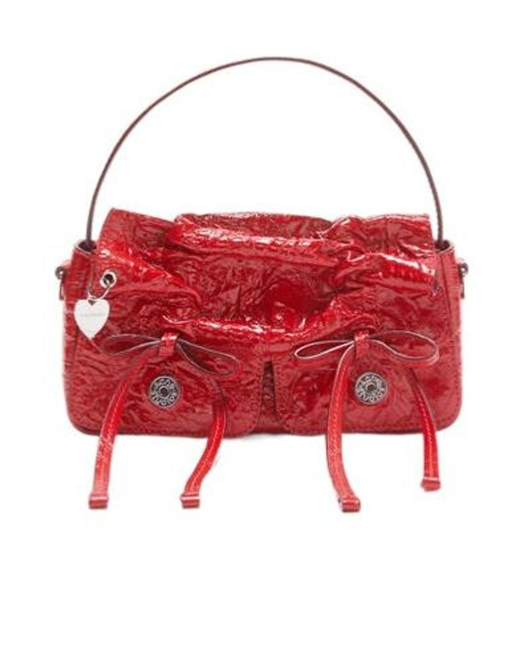 Acne Red Multipocket Micro Tote Bag