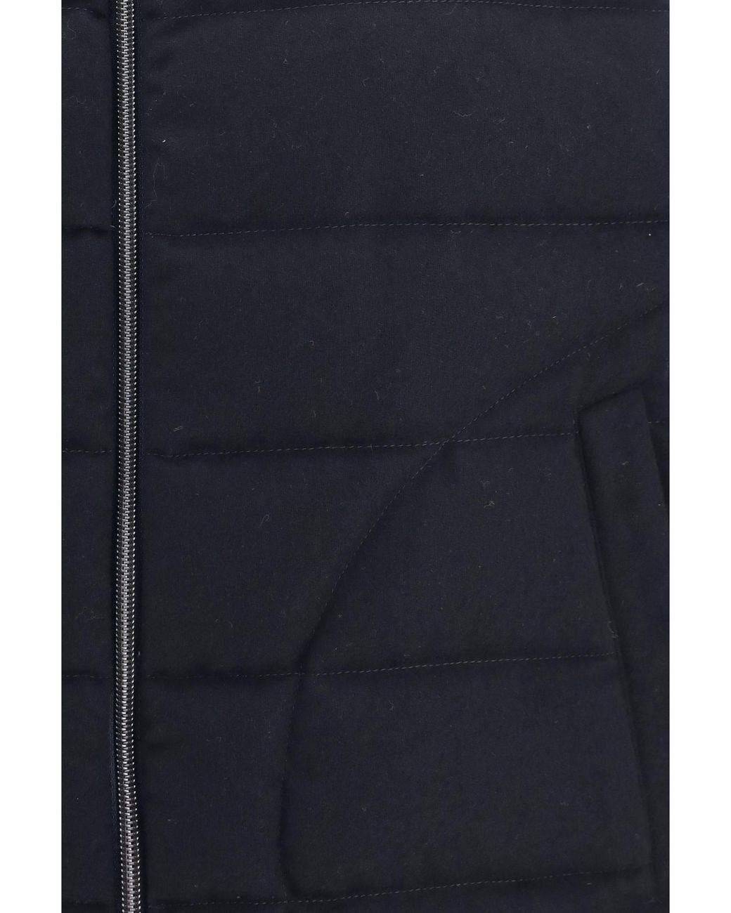 Herno Blue Quilted High-Neck Vest for men