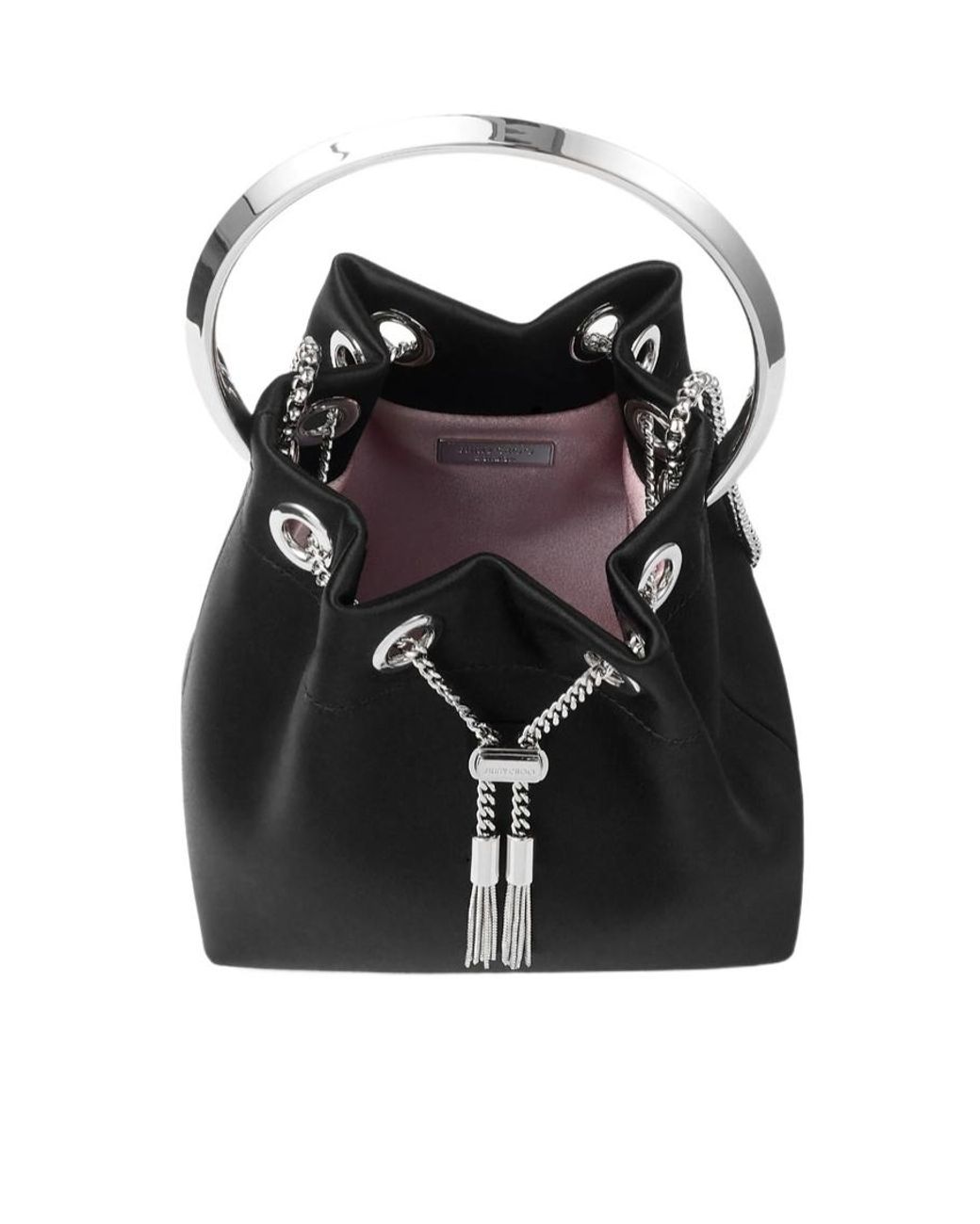 Jimmy Choo Black Drawstring Shoulder Bag