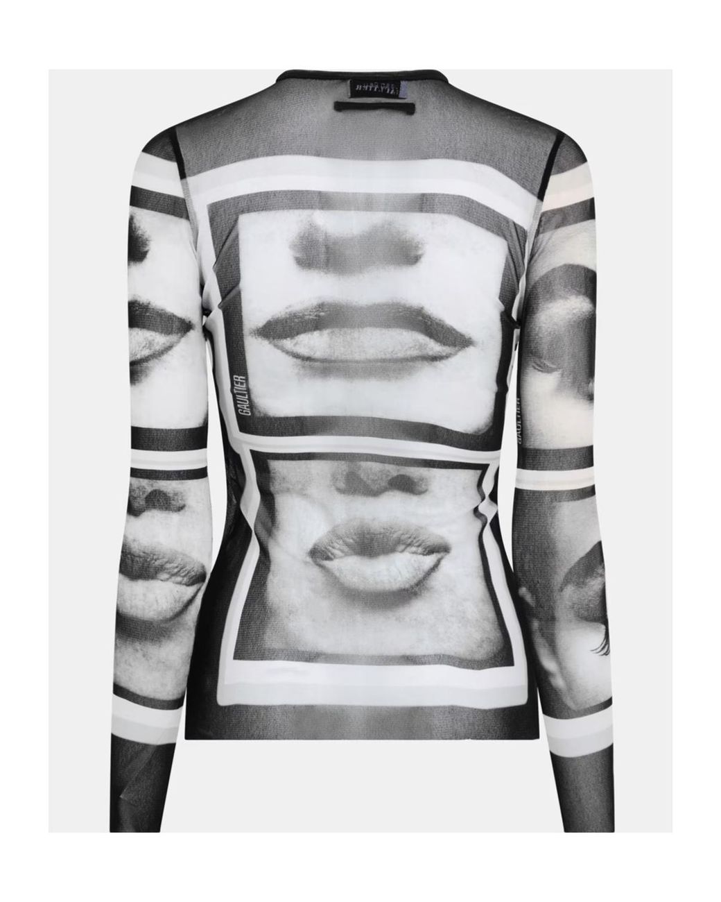 Jean Paul Gaultier Gray Printed Pattern Cover-Up