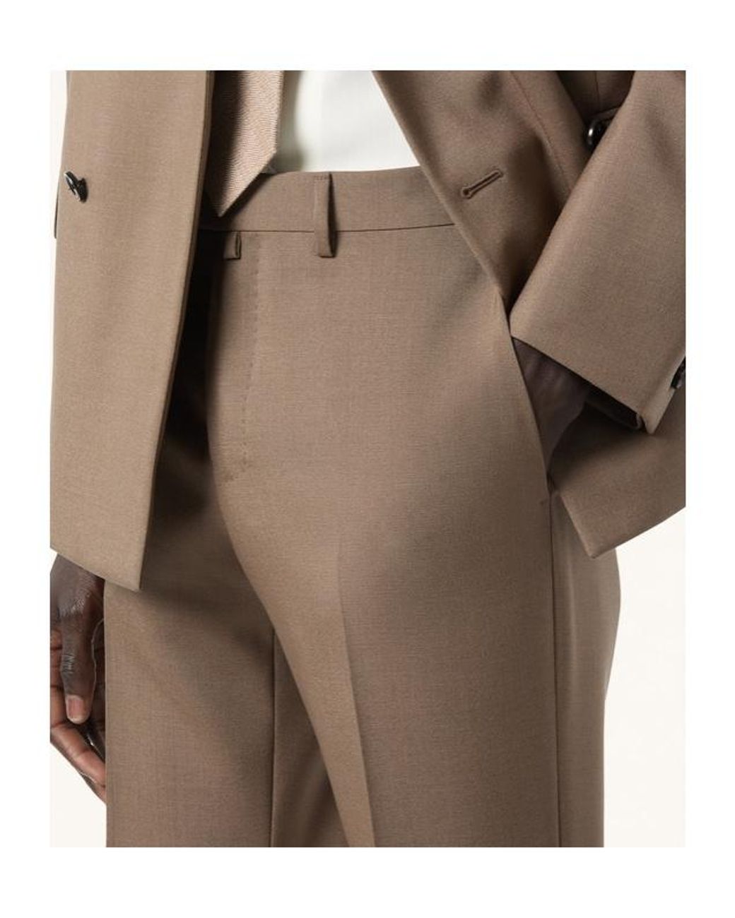 Loro Piana Brown International Suit for men
