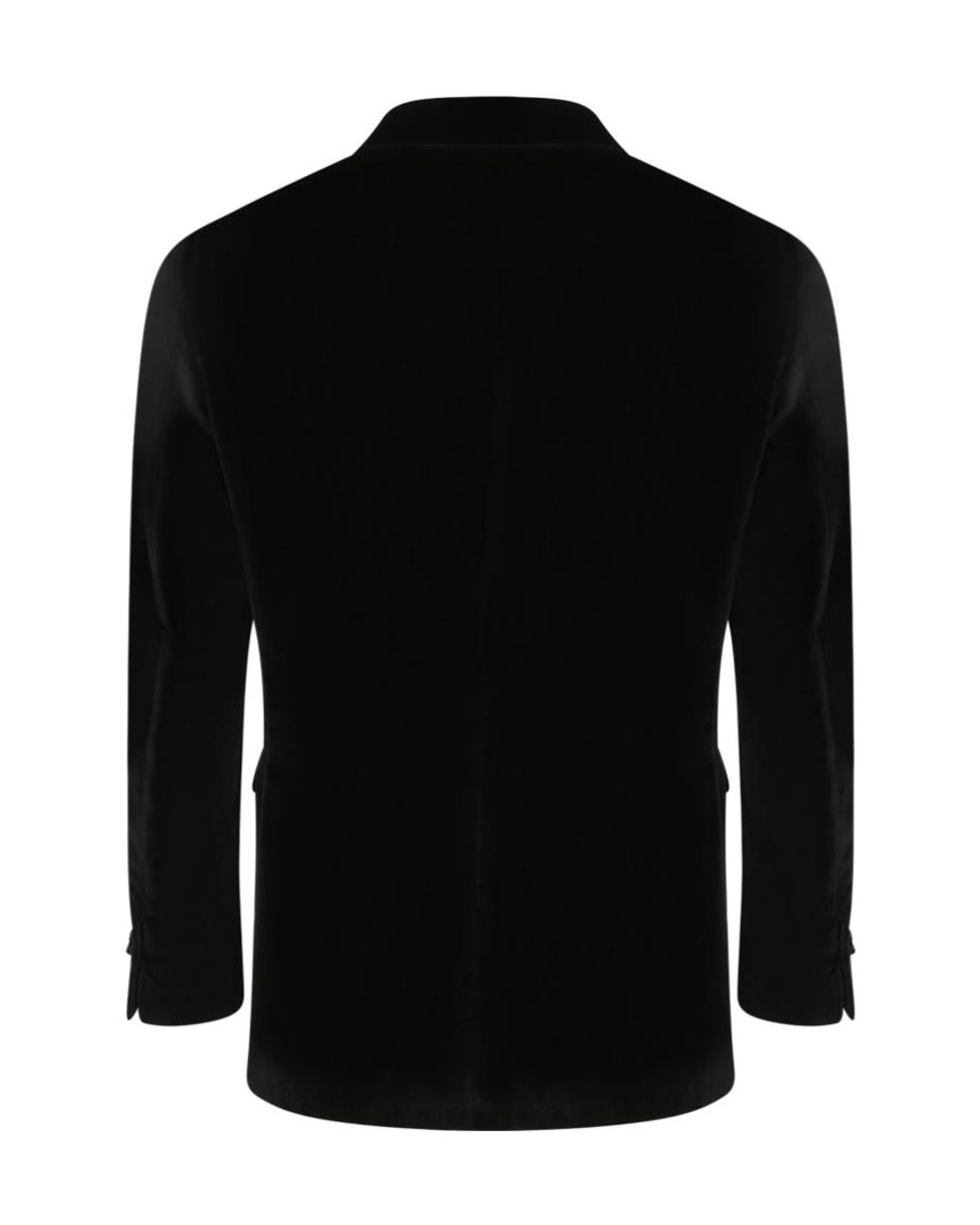 Canali Black Capri Velvet Single-Breasted Blazer for men
