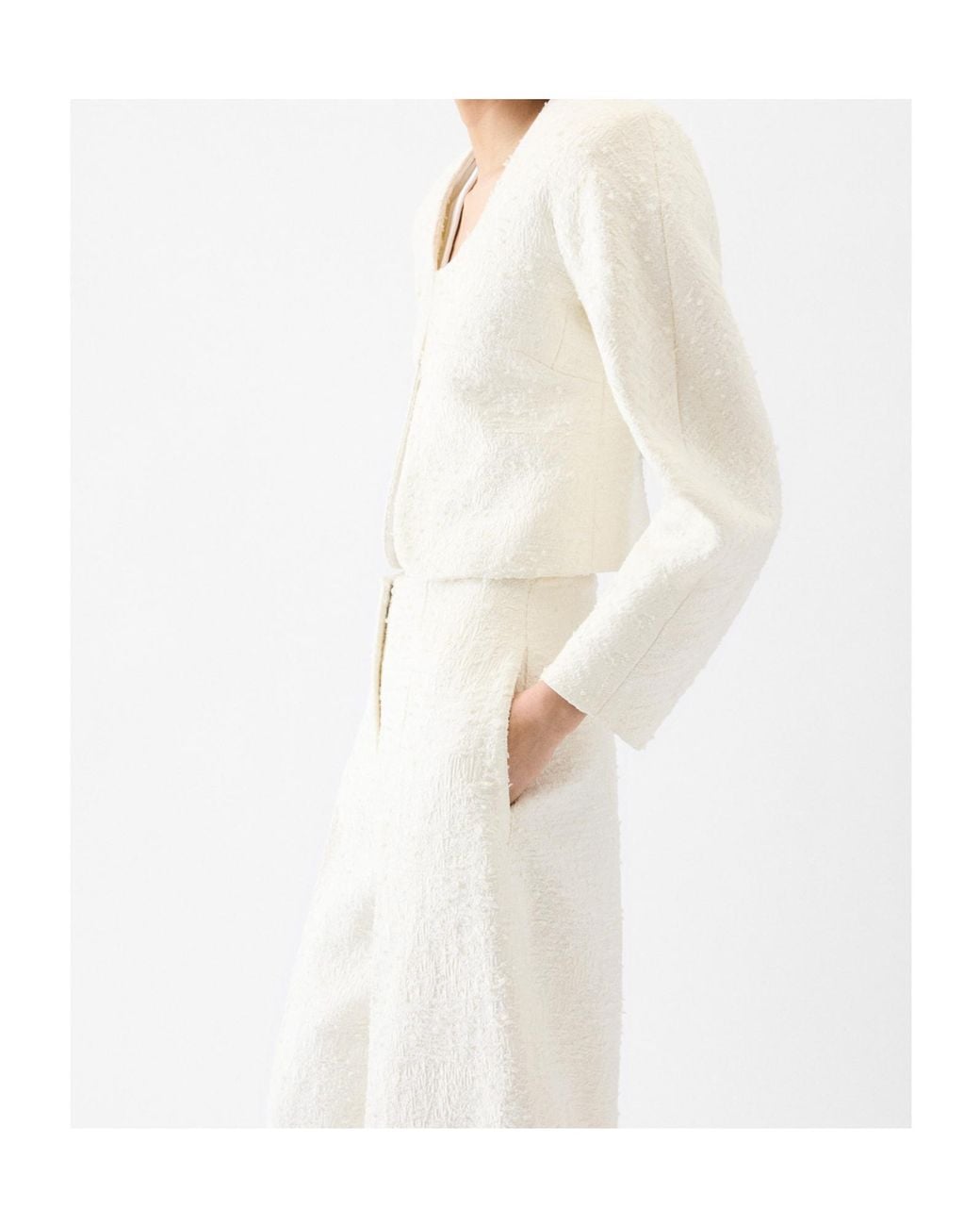 Jacquemus White The Short Cardigan Jacket