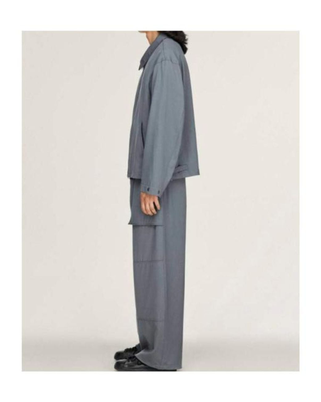 Y-3 Gray Zip-Up Logo-Print Jacket for men