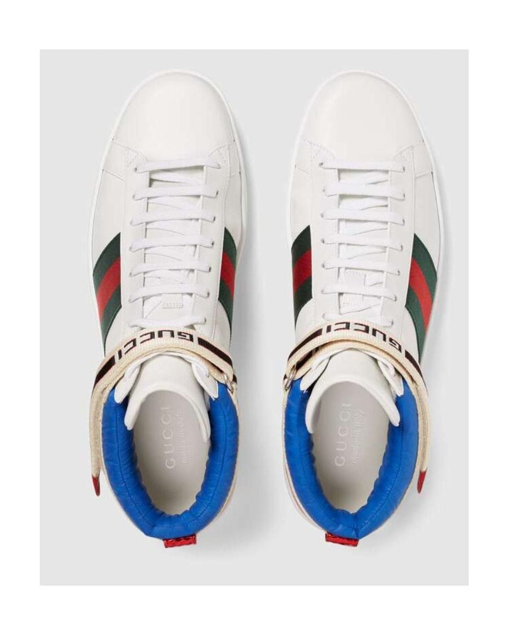Gucci Multicolor Stripe Ace High-Top Sneakers for men