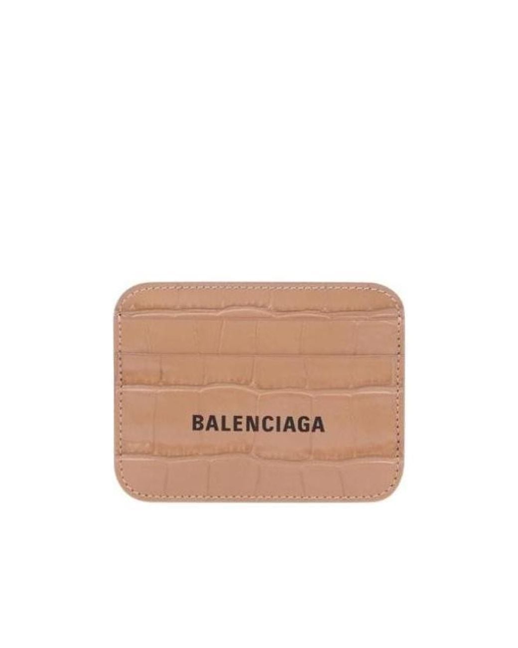 Balenciaga Natural Portacarte Cash Da Donna