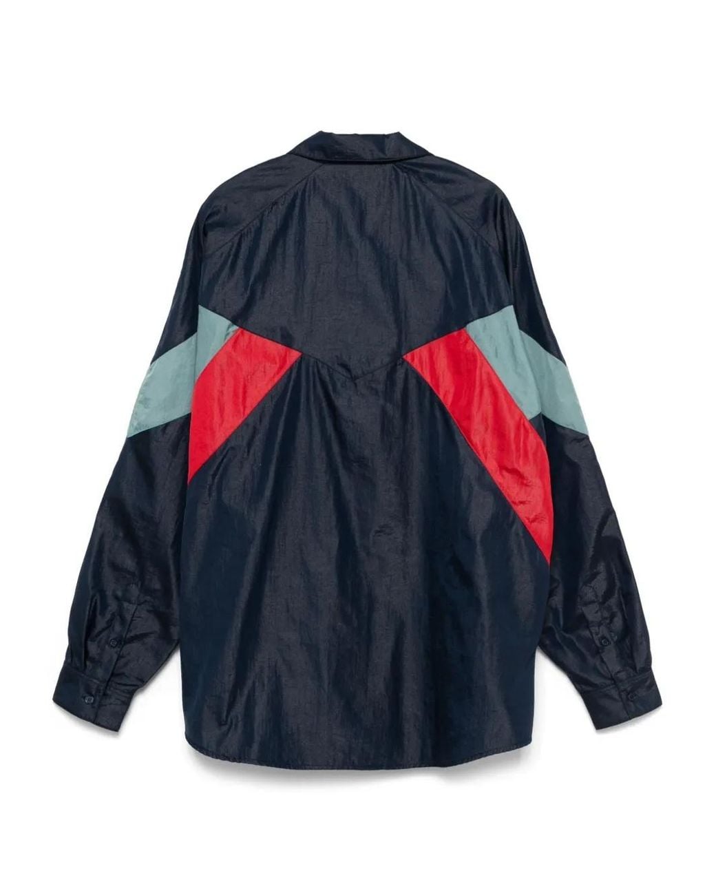 Martine Rose Blue Shirt-Style Track Jacket