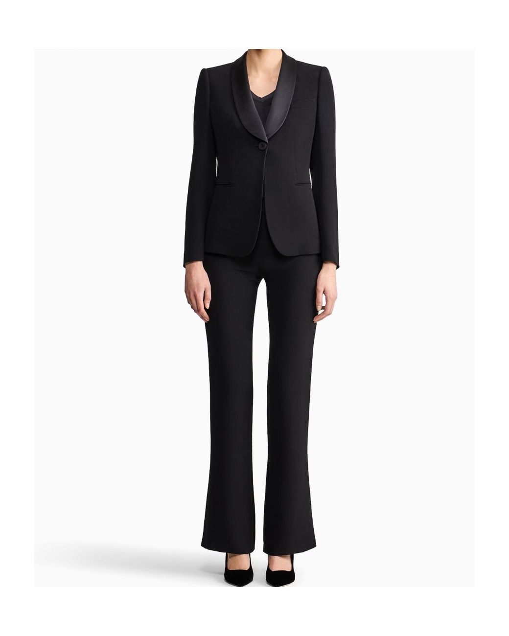Giorgio Armani Blue Single-Breasted Tuxedo Suit