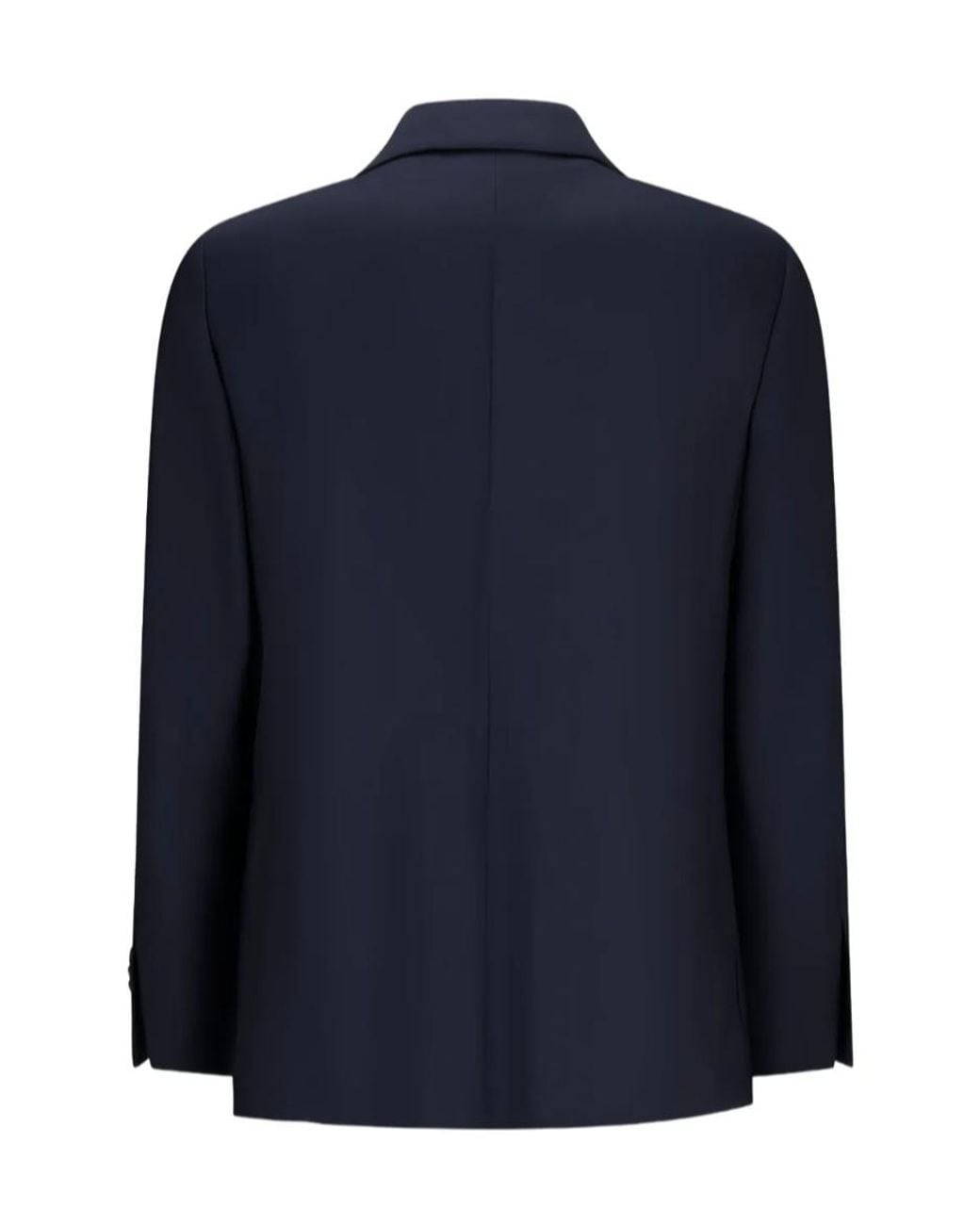 Lardini Blue Single-Breasted Patch-Pocket Jacket for men