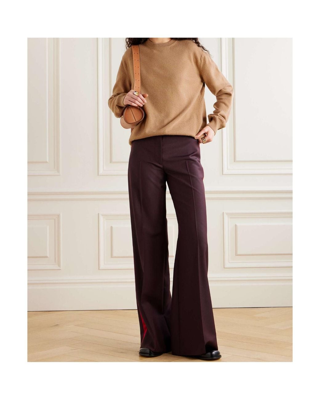 Jil Sander Brown Blended Sweater