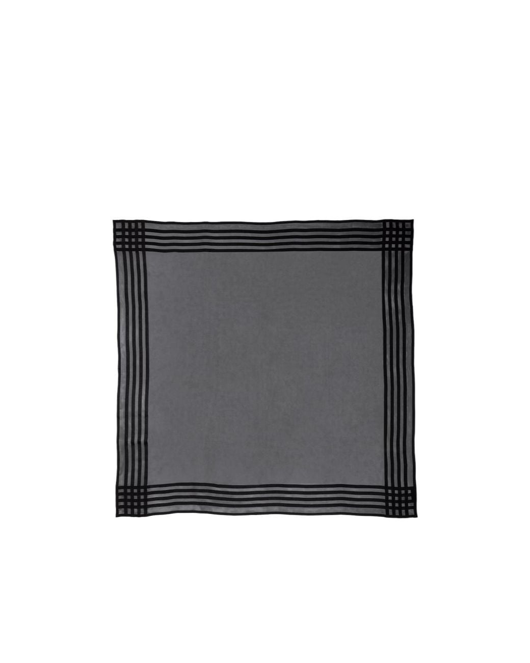 Gucci Black Lightweight Silk Jacquard Shawl