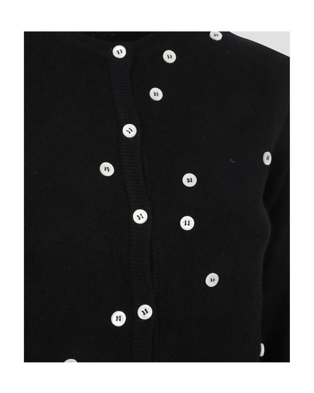 Vivetta Black Button-Embellished Cardigan
