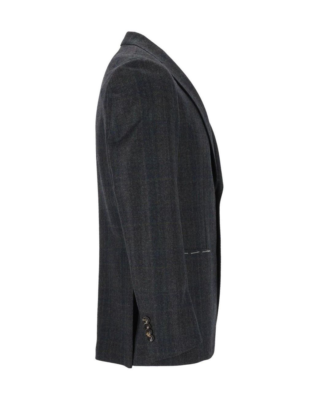 Al Duca D'aosta Black Long-Sleeve Blazer for men