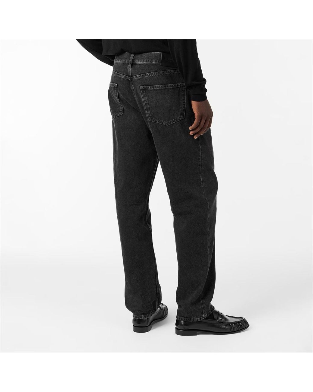 Saint Laurent Gray Straight Jeans for men