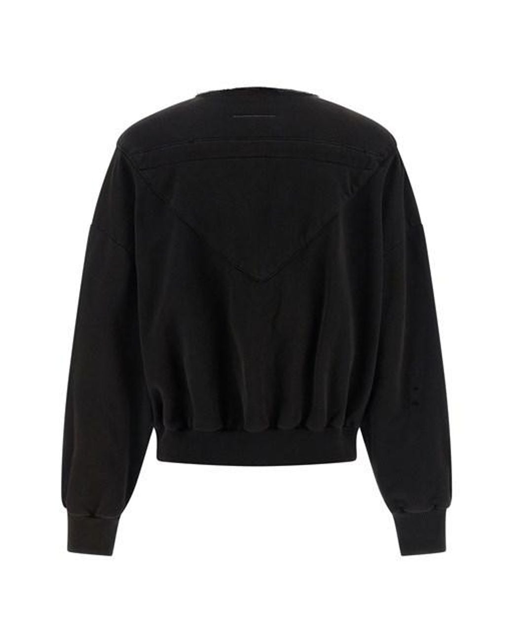 MM6 by Maison Margiela Black Drawstring Hoodie