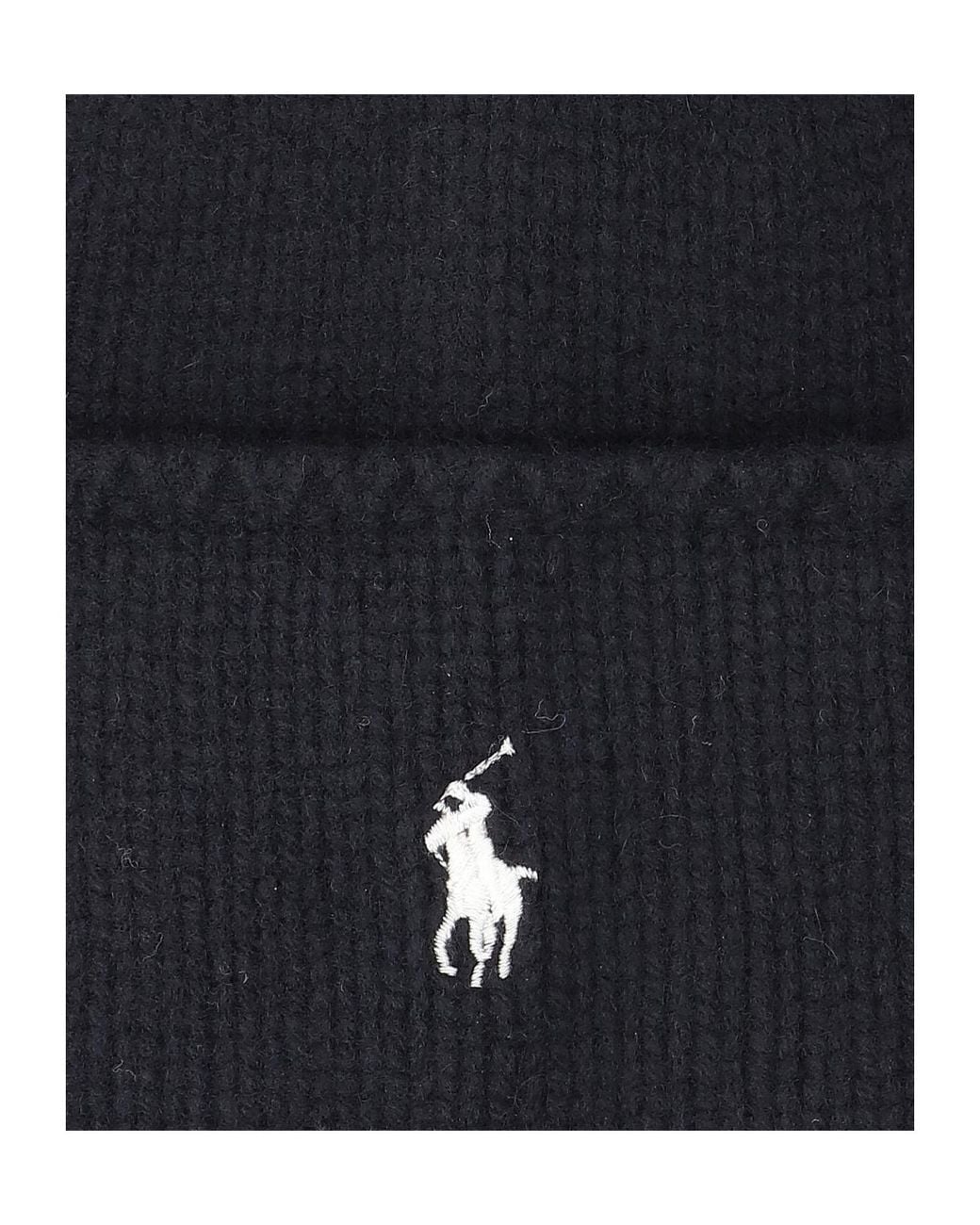 Polo Ralph Lauren Blue Classic Logo Embroidered Beanie