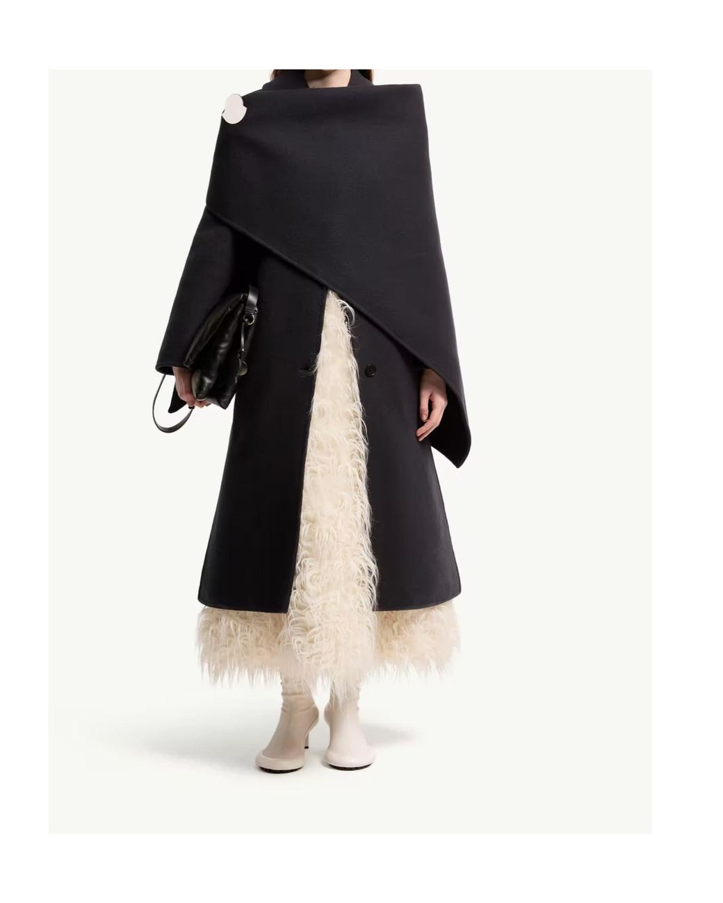 Moncler Natural X Jil Sander Textured Midi Skirt