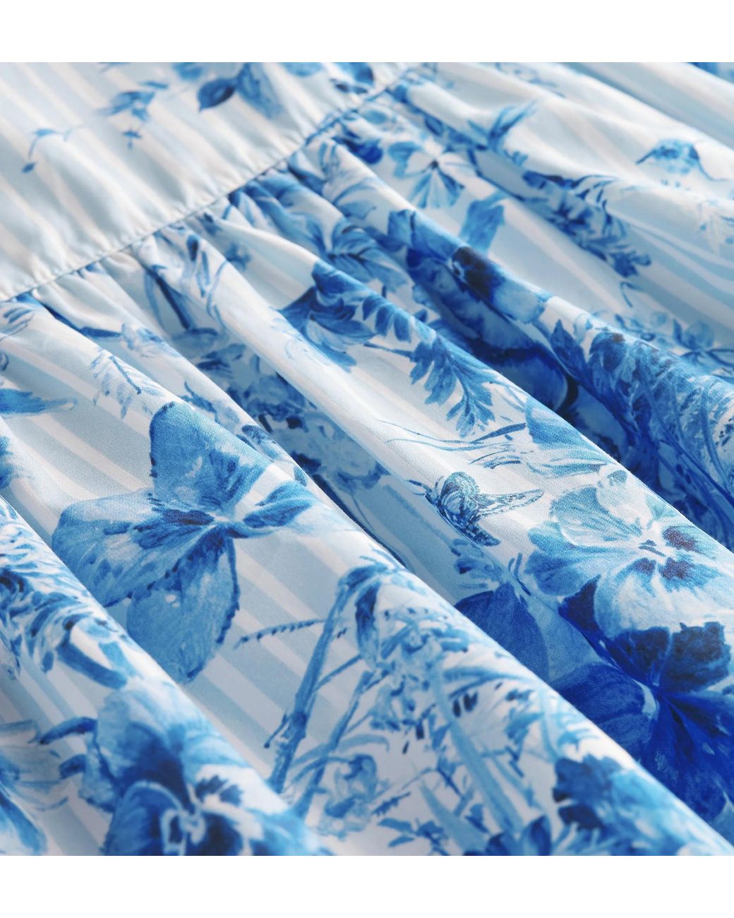 Dior Blue Iviera Short Flared Dress