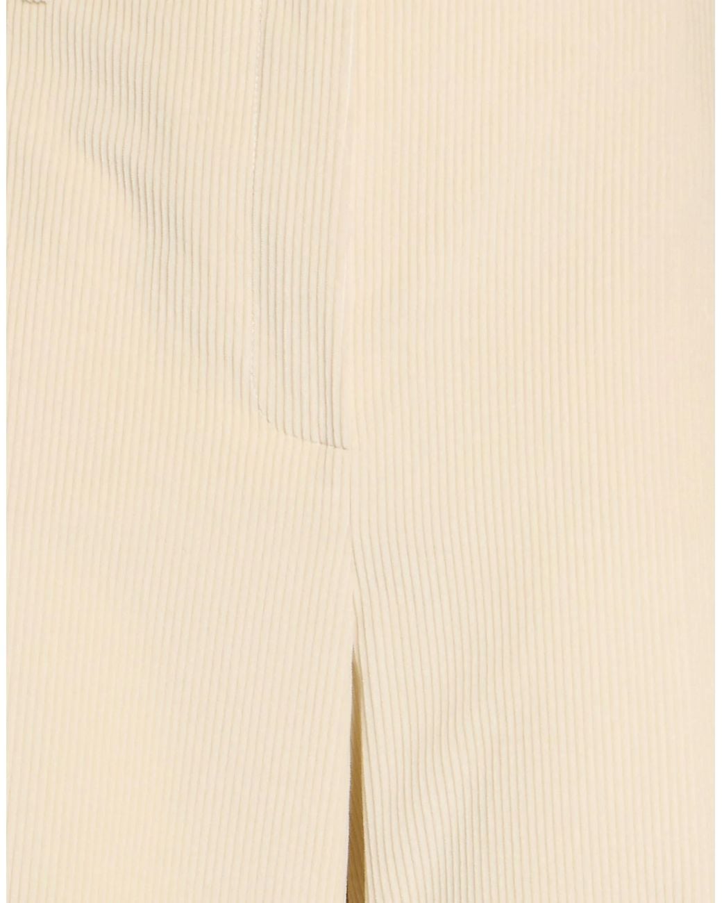 Weekend by Maxmara Natural Corduroy Wide-Leg Pants