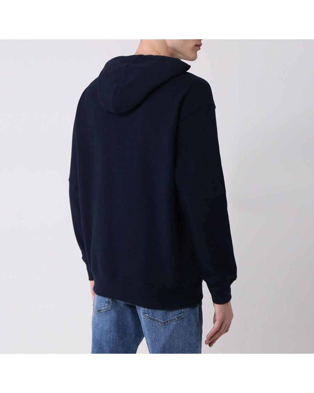 Paul & Shark Blue Logo Hooded Sweater for men