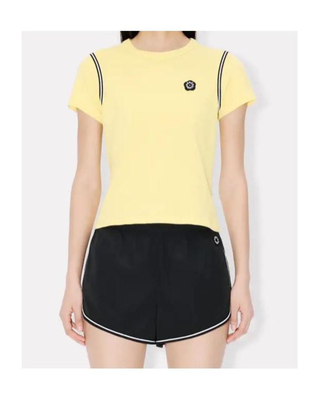 KENZO Yellow 'Boke Flower 2.0' Embroidered T-Shirt