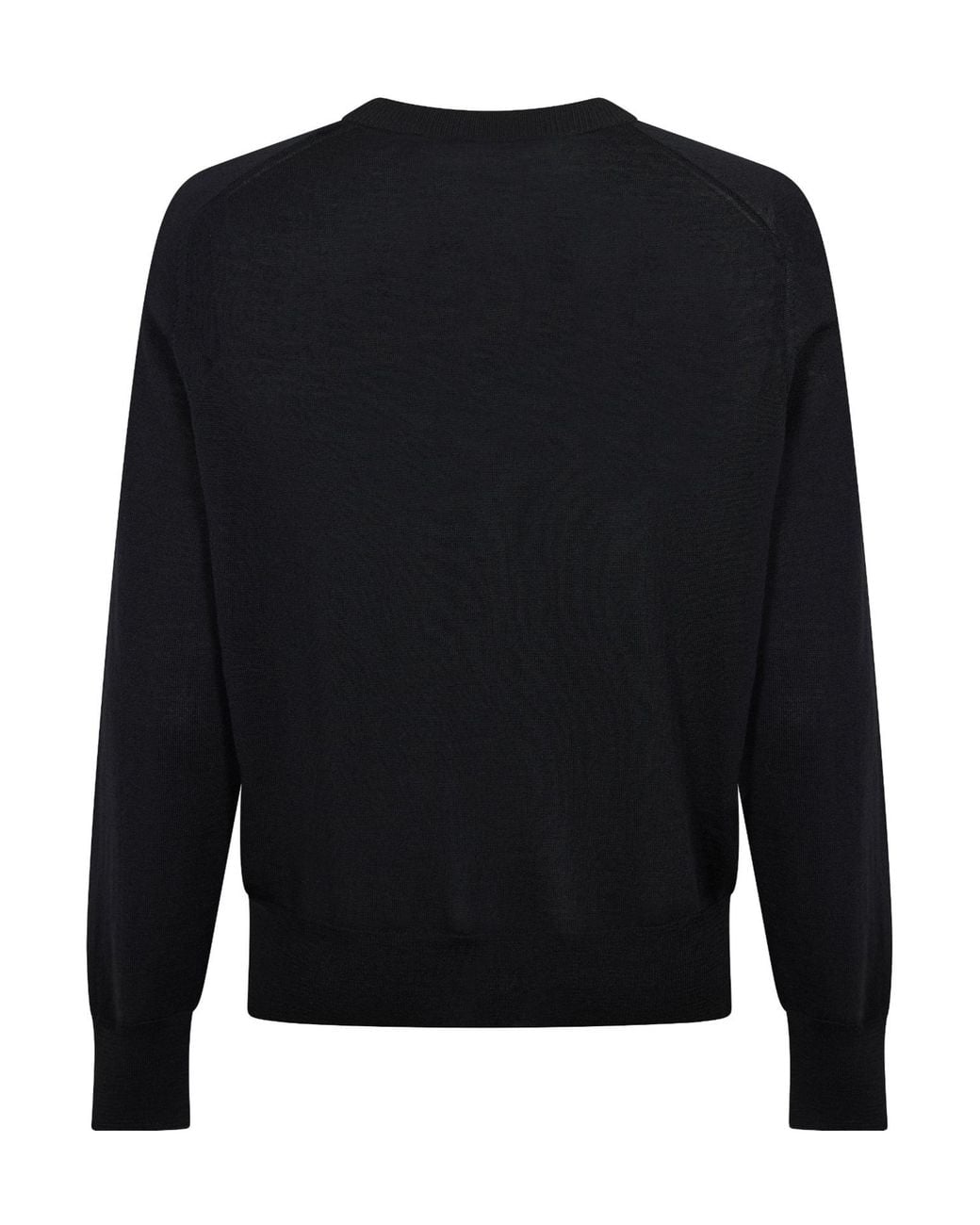 AMI Black Classic Crew Neck Sweater for men