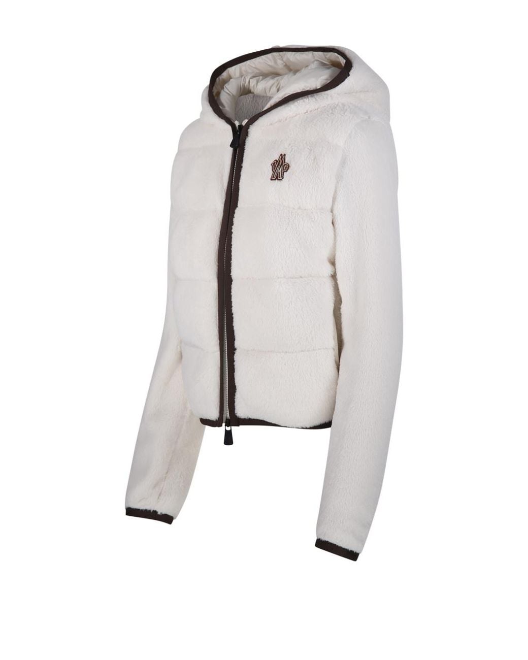Moncler Gray Grenoble Zip-Up Padded Hoodie