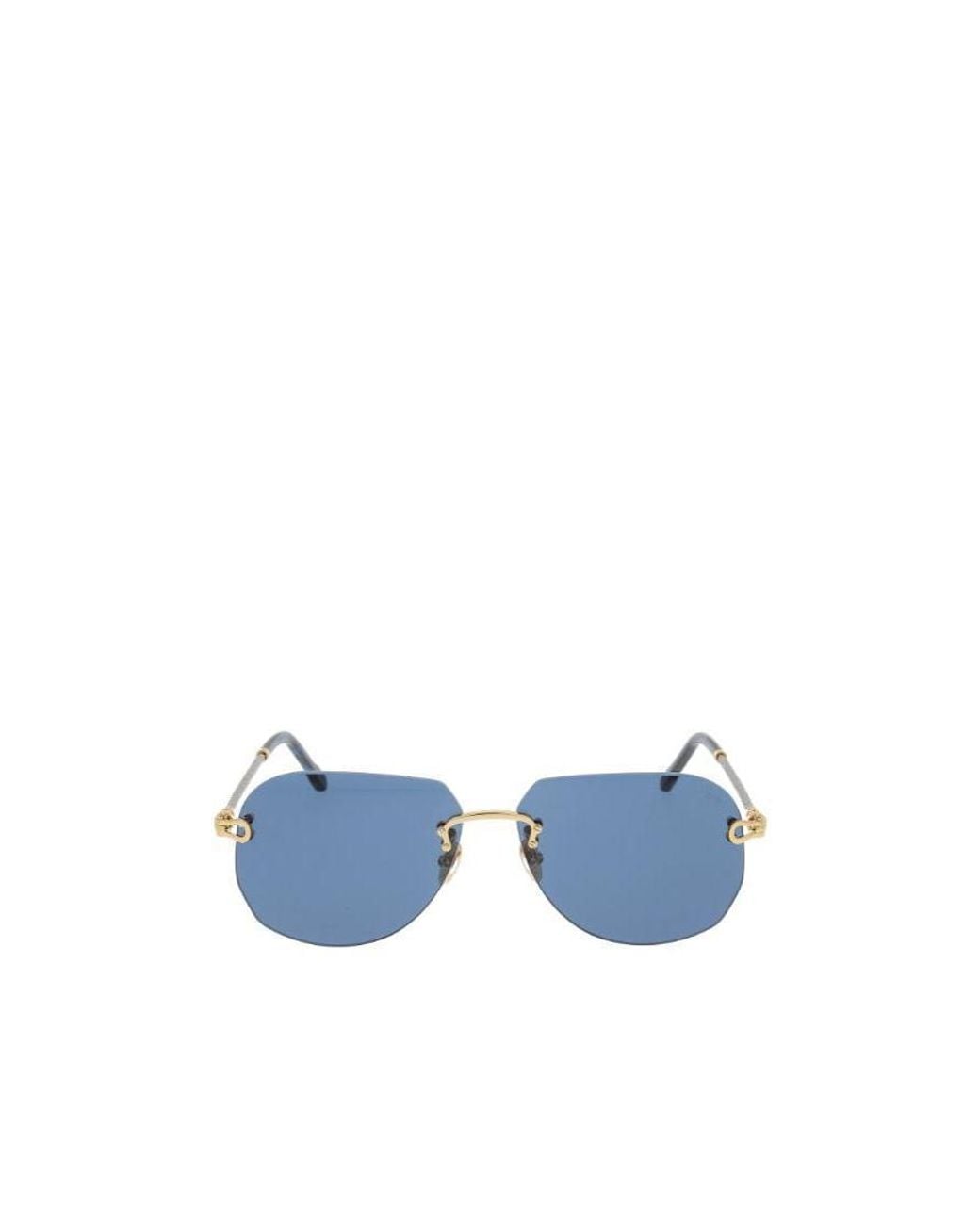 Fred Blue Logo Sunglasses for men