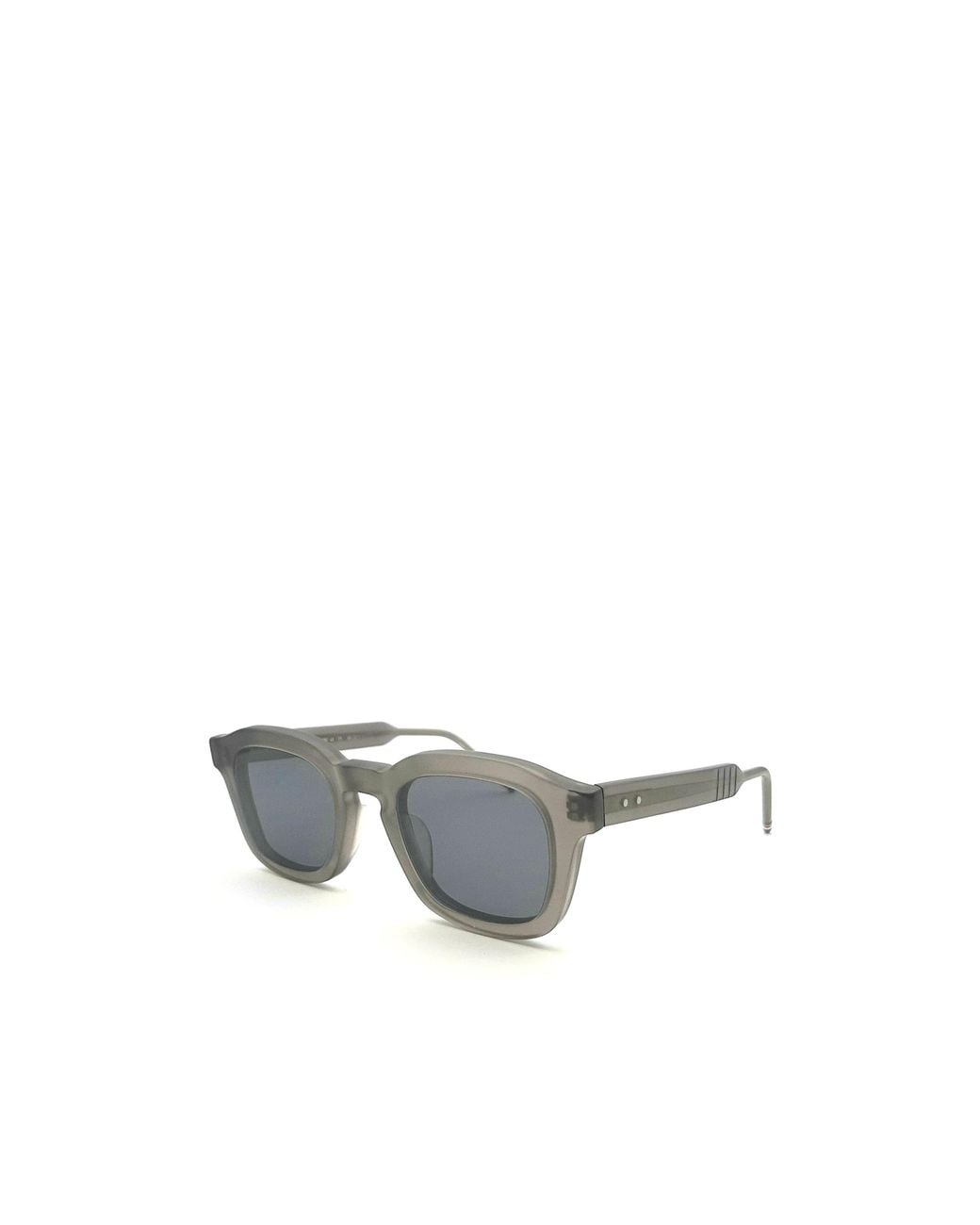 Thom Browne White Eyewear Rectangular Frame Sunglasses