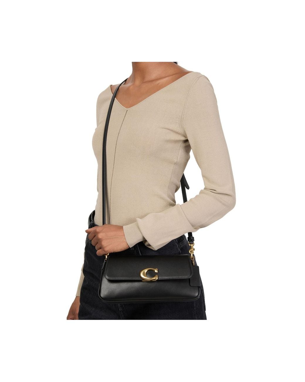 COACH Black Jet Shoulder Bag