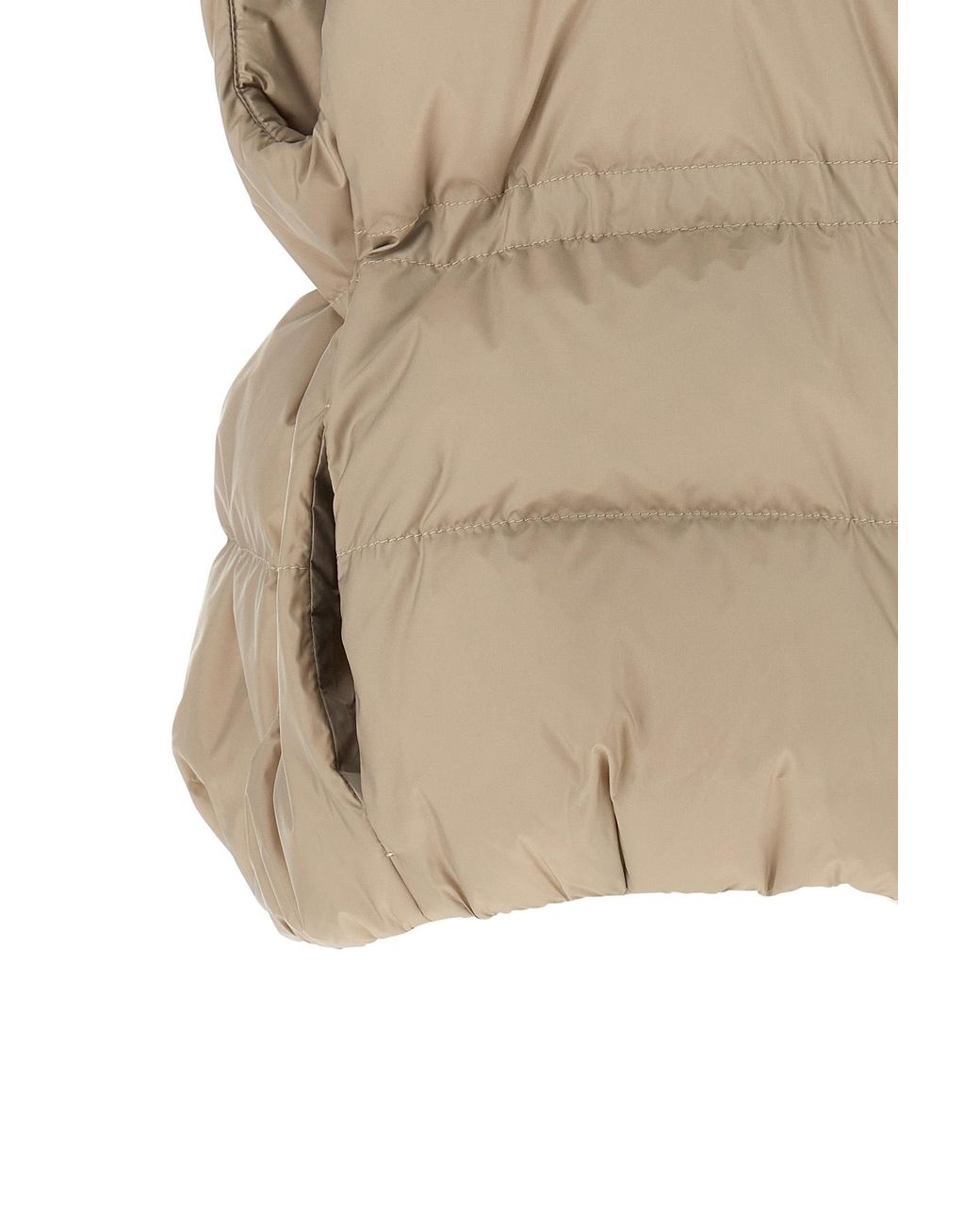 Brunello Cucinelli Natural Monile Quilted Puffer Vest