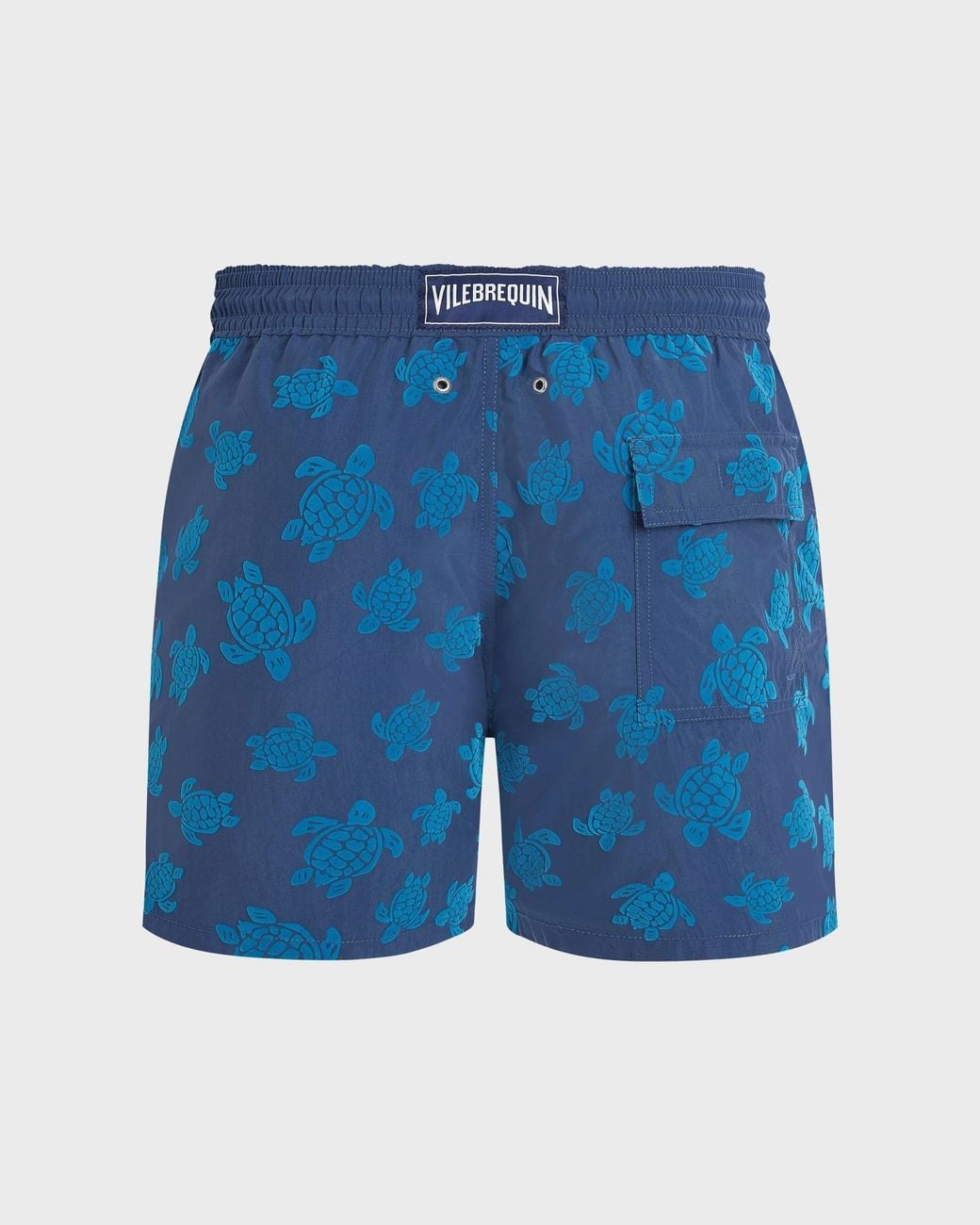 Vilebrequin Blue Moorea Turtle-Print Swim Shorts for men