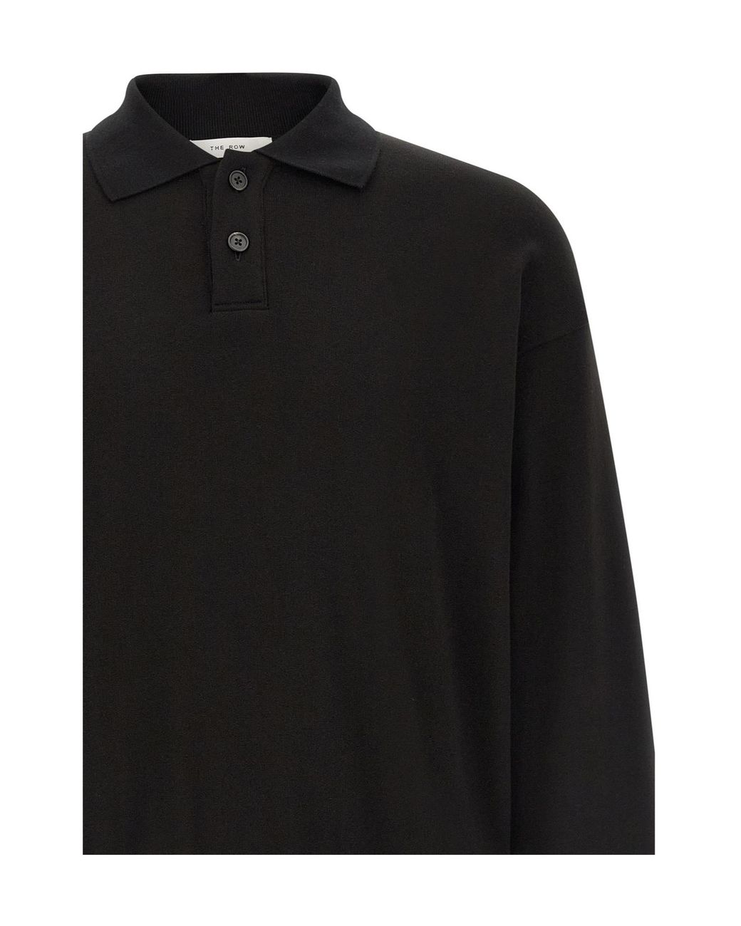 The Row Black 'Ry Top' Polo Shirt for men