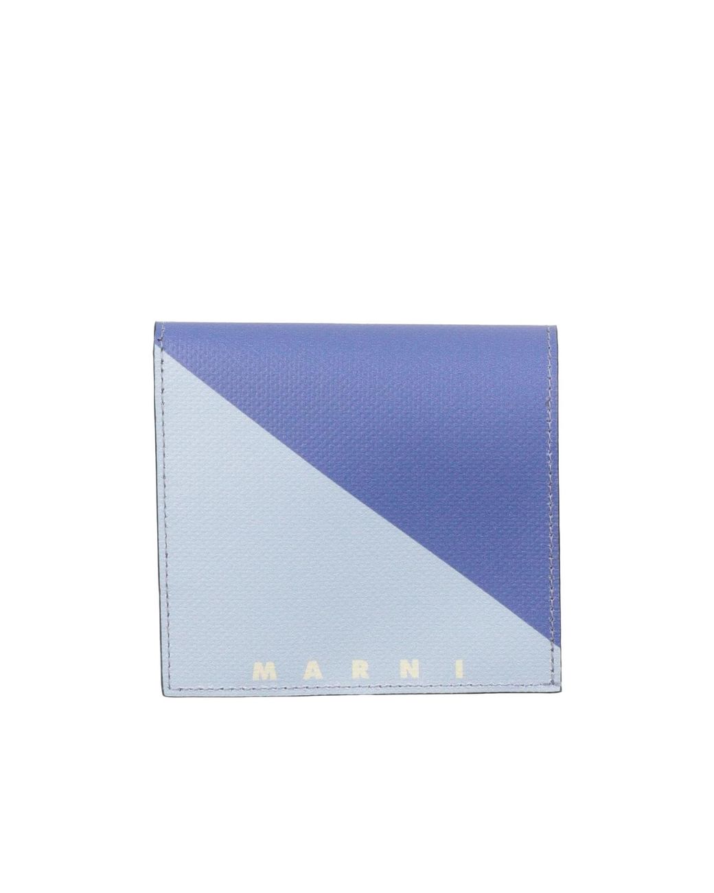 Marni Blue Simple Leather Wallet
