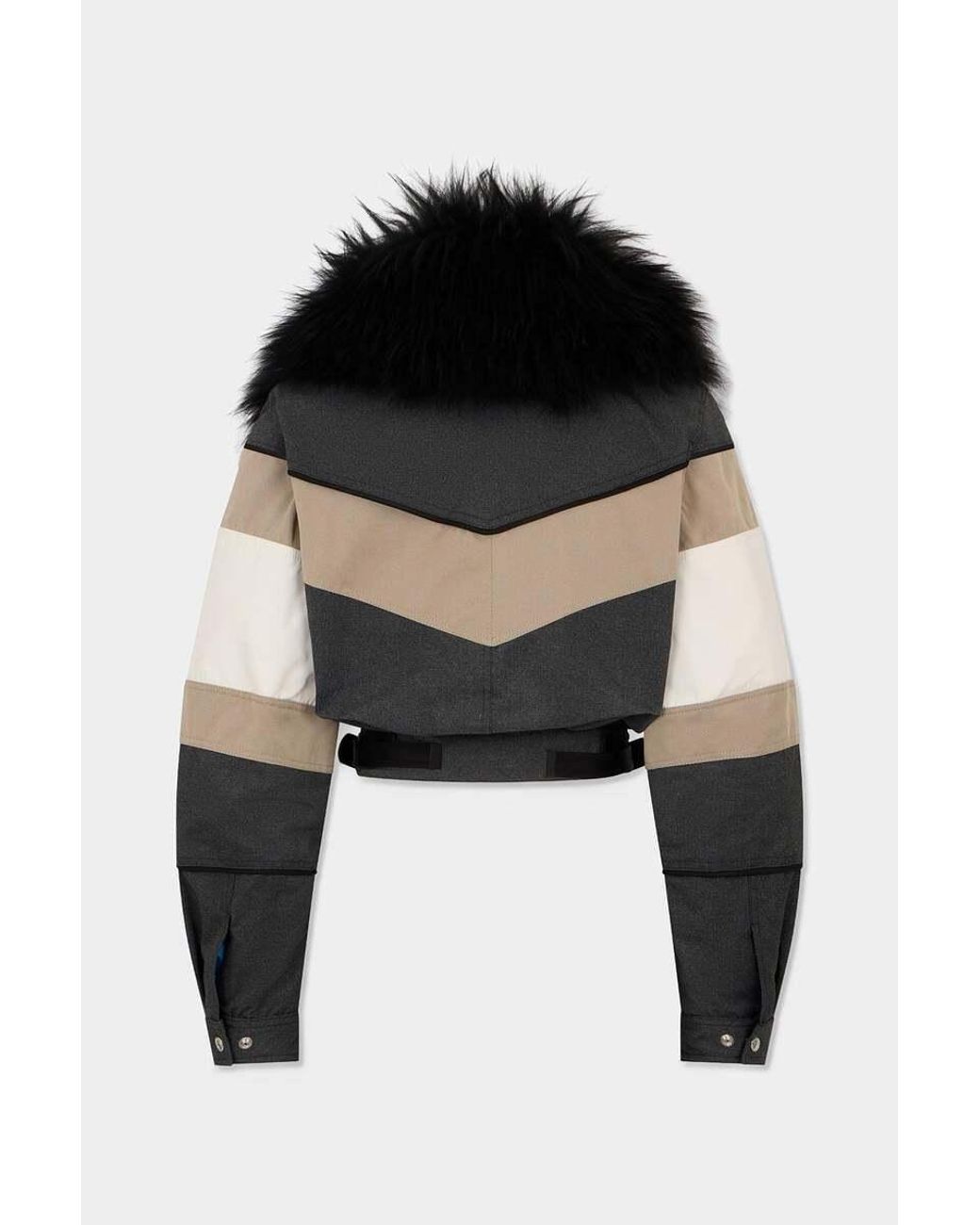 DSquared² Black Colour-Block Ski Jacket