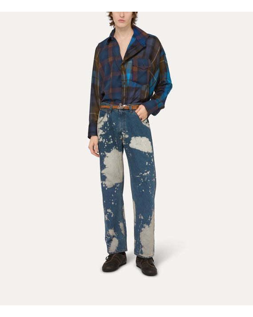 Vivienne Westwood Blue Chaos Shirt for men