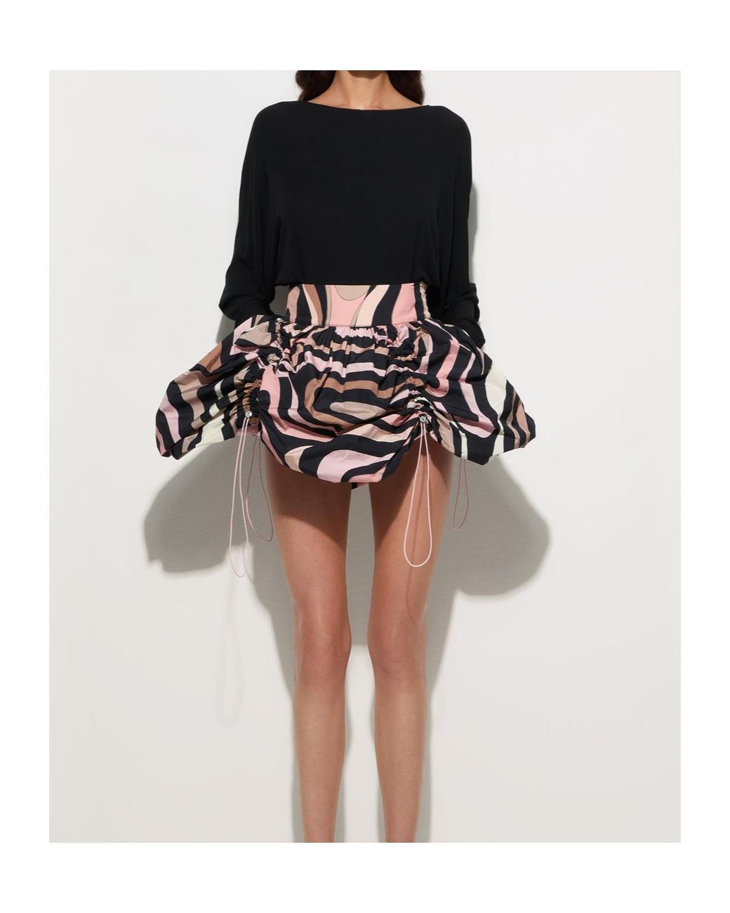 Emilio Pucci Black Jersey Bodysuit