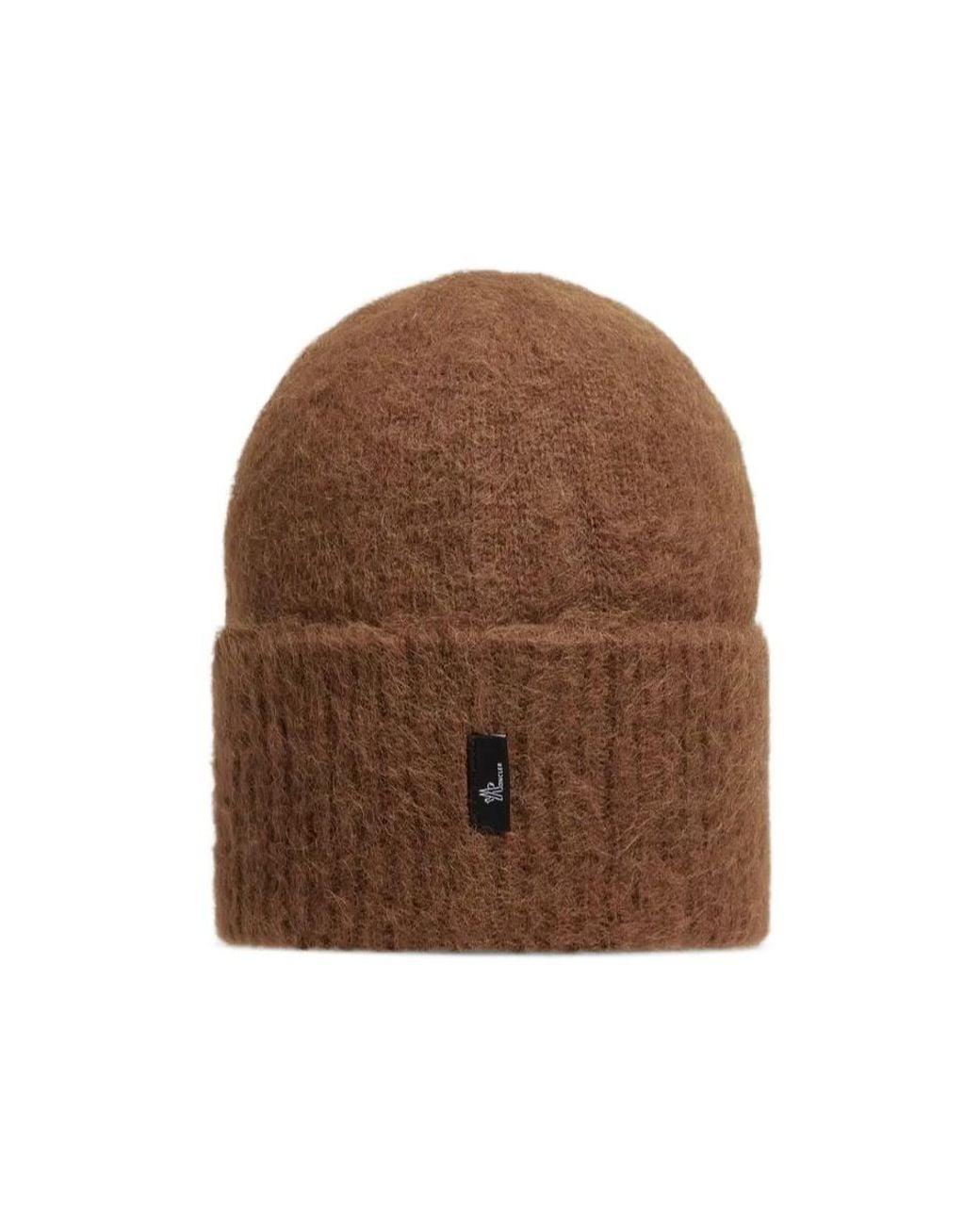 Moncler Brown Alpaca Wool Beanie