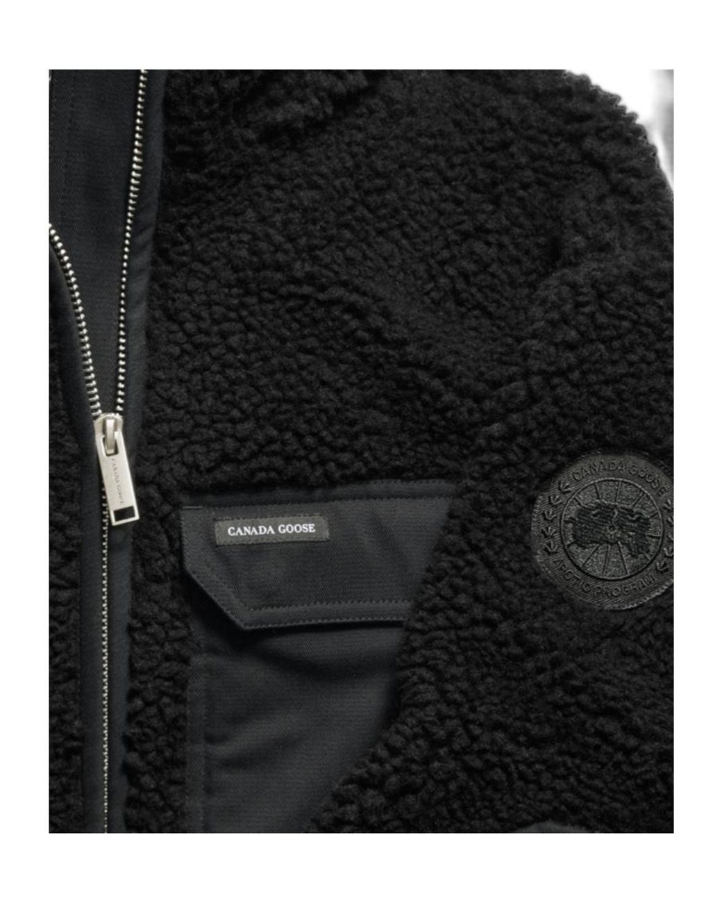 Canada Goose Black Soren Zip-Up Fleece Jacket