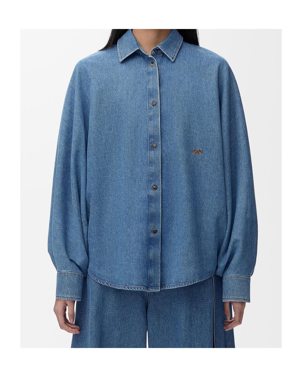 Loewe Blue Relaxed Logo Shirt