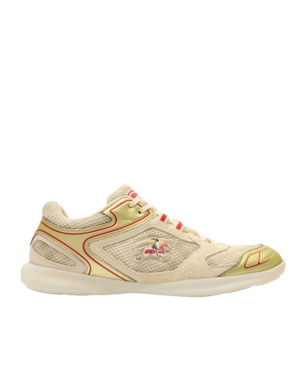Burberry Natural Matrix Mesh Lace-Up Sneakers