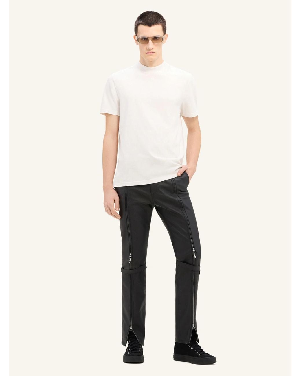 Courreges White Courrèges Volcano Crewneck T-Shirt for men