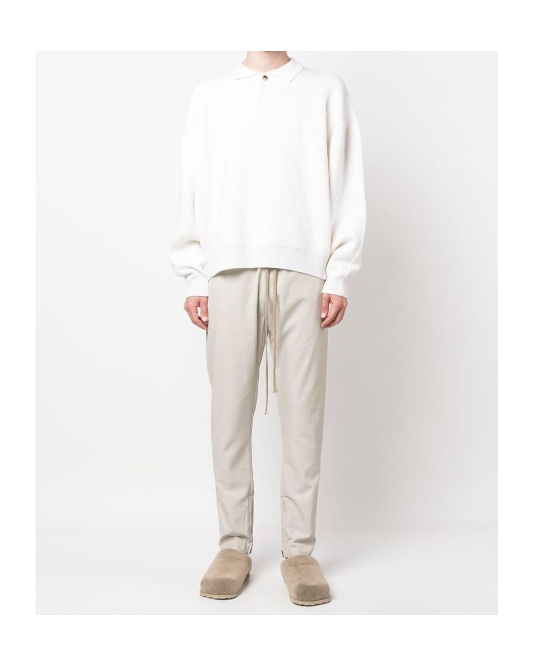 Fear Of God Natural Drawstring Casual Pants for men
